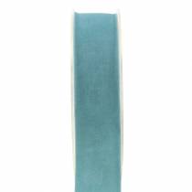 Article Ruban velours bleu 25mm 7m