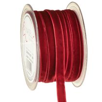 Article Ruban de velours rubans décoratifs Ruban de velours Bordeaux 10mm 20m