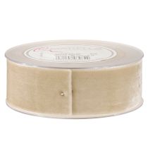 Article Ruban décoratif Ruban cadeau Velours Beige 40 mm 8m