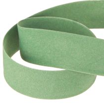 Article Ruban de velours vert, ruban cadeau, ruban de velours vert, 25 mm, 7 m