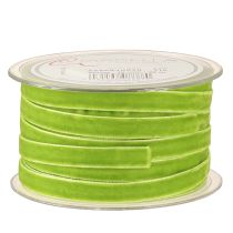 Article Ruban de velours vert clair ruban décoratif velours vert 10mm 20m