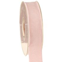 Article Ruban de velours rose 25 mm 7 m