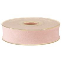 Article Ruban de velours rose 25 mm 7 m