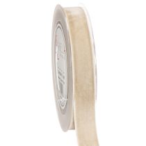Article Satiné ruban en velours beige 20 mm x 10 m pour décoration et emballage