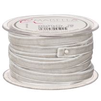 Article Ruban en velours gris 10 mm x 20 m pour décoration intérieure et loisirs créatifs