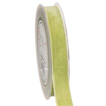 Article Ruban en velours sur rouleau 20 mm x 10 m vert sauge