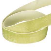 Article Ruban en velours vert sauge 20 mm x 10 m pour emballage cadeau