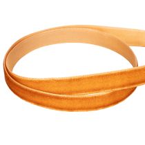 Article Ruban en velours à décorer, orange terracotta, 10mm x 20m