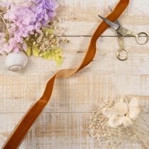 Article Sangle en velours 20 mm x 10 m couleur terracotta