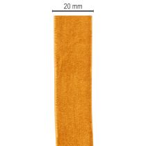 Article Sangle en velours 20 mm x 10 m couleur terracotta