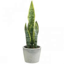 Arc artificiel en chanvre, plante verte en pot, Sansevieria H39cm Ø12cm