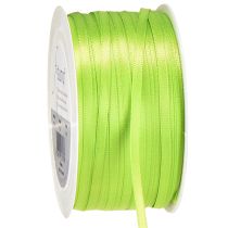 Article Ruban cadeau en satin vert clair double satin 3 mm 50 m