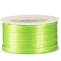 Article Ruban cadeau en satin vert clair double satin 3 mm 50 m