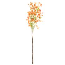 Article Kunstblume Branche d’Orchidée Orange 110 cm Lot de 3 pour Décoration Intérieure