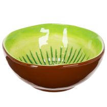 Article Bol de service en céramique, motif Kiwi. Idéal pour une table élégante ou un buffet. 15 cm