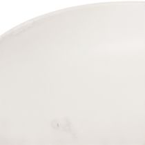 Article Coupe décorative ronde en plastique gris clair 30 cm