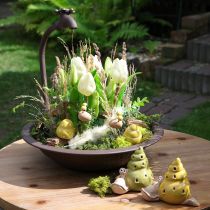 Article Pot de fleurs décoratif, élément décoratif idéal pour les espaces extérieurs, avec robinet design, 36 cm