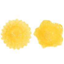 Article Coupe à fleurs décorative en céramique, 13 cm, lot de 2, idéale pour la décoration intérieure et les idées cadeaux.