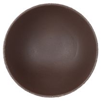 Article Coupe ronde pour plantes avec socle en métal 18 cm brun et anthracite