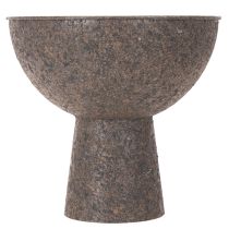 Article Coupe à pied en métal ronde brun 25 cm