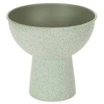 Article Coupe à plante en métal sur pied haut ronde 18cm vert clair