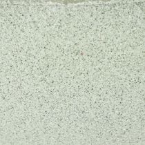 Article Coupe décorative sur pied pour plantes 25 cm effet granit vert gris