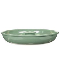 Article Chandelier en métal vert pour bougies droites 13 cm