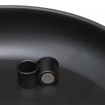 Article Bol avec bougeoir aimanté noir Ø33cm H7,5cm