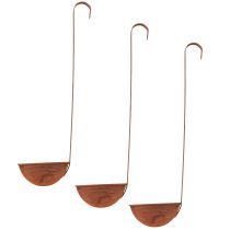 Article Bol pour plantation louche décorative rouille Ø12cm 3pcs