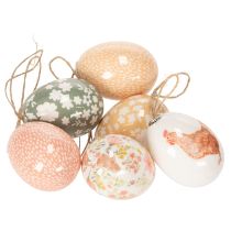 Article Décorations d'œufs de Pâques : idées originales. Charmants accessoires de décoration de Pâques, 6 cm, lot de 6.