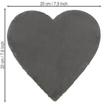 Article Décoration coeur en ardoise coeur ardoise assiette ardoise 20cm 5pcs