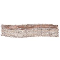 Article Coupe en osier allongée avec film plastique 45 cm – Lot de 2
