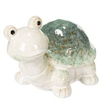 Article Figurine de tortue en céramique, objet décoratif de 22 cm, idéale pour attirer le regard dans votre salon.
