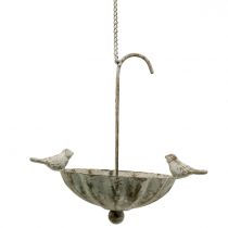 Parapluie de bain oiseau à suspendre antique 20cm