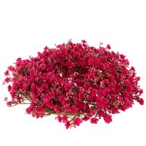Article Couronne décorative en gypsophile artificielle rose-rouge 30 cm