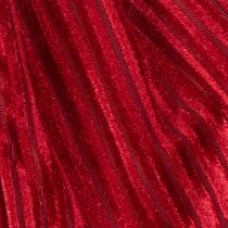 Article Lot de 2 nœuds en velours rouge et bordeaux avec cordon pour suspension, 24 cm