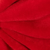 Article Grande boucle décorative en velours rouge 50 cm pour fenêtres et portes