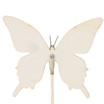 Article Piques à fleurs, fournitures de loisirs créatifs, motif papillon pour décorer les emballages cadeaux, 28,5 cm, lot de 12