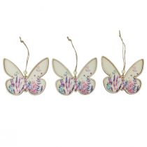 Article Cintre décoratif en bois papillon en lin 11,5 x 9,5 cm 6 pièces