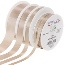 Article Ruban décoratif en taft beige 50 m, différentes largeurs