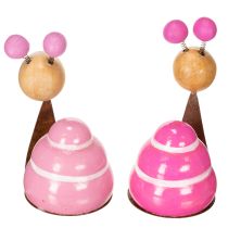 Article Figurine d'escargot au design amusant, charmante décoration printanière, 9 cm, lot de 4