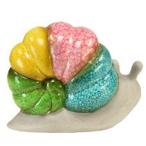 Article Figurine décorative escargot en céramique couleur 19cmx8,5cmx14,5cm