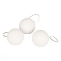 Article Boules de neige déco cintre neige artificielle Ø7,5cm 6pcs