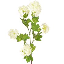 Article Branche de viorne artificielle boule de neige fleurs blanches L90cm