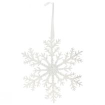 Article Décoration flocon de neige cristal de glace à suspendre 18×20cm 4pcs