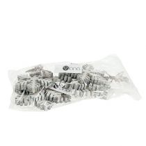 Article Flocons de neige en bois tri blanc-gris. 7-12 cm 6 pièces