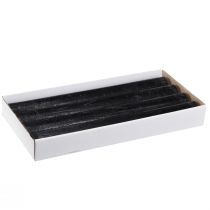 Article Bougies noires bougies en bâton de couleur unie 34x300mm 4 pcs