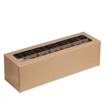 Article Boules de Noël noires boules d'arbre en verre Ø6cm 24 pcs