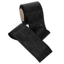 Article Ruban noir pour couronne, 75 mm, 25 m - ruban de deuil en acétate pour impression et décoration.