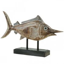 Déco Espadon Poisson Bois Déco Maritime L40×H24.5cm
